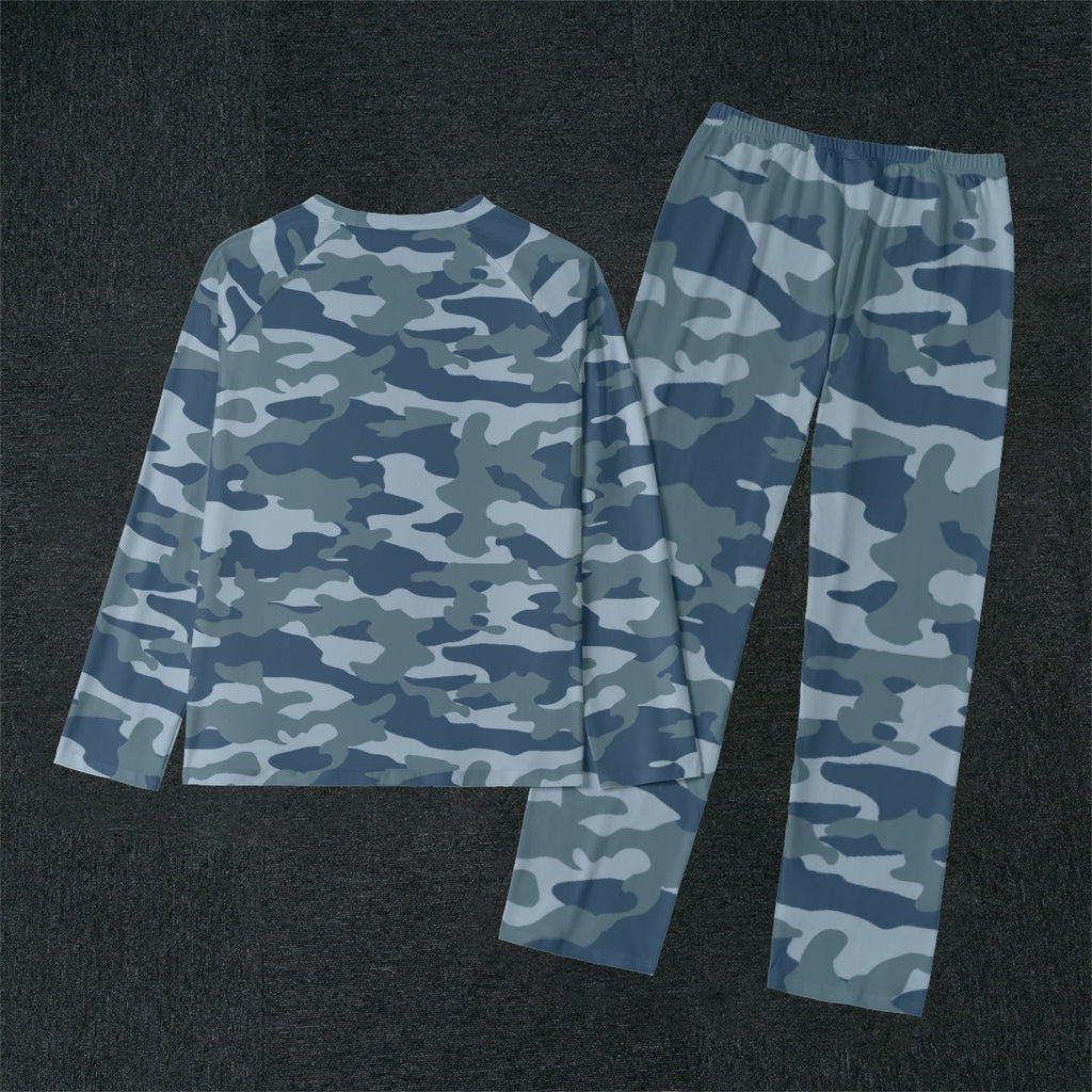 Navy Camo Pajama Set