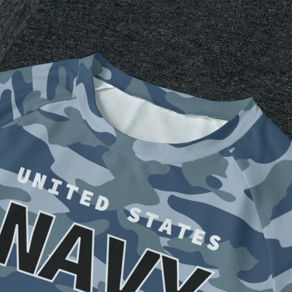 Navy Camo Pajama Set