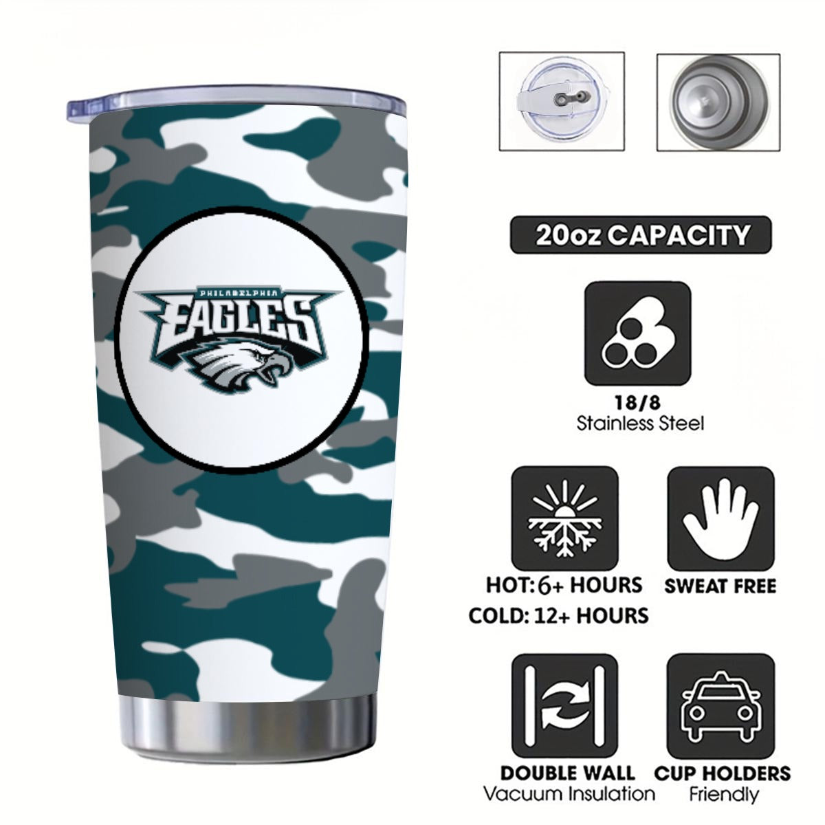 Eagles Camo Tumbler